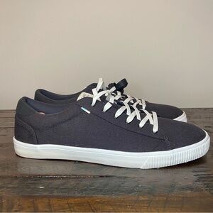 TOMS Men's Carlson Black Canvas Sneaker Shoe NWT Size 12